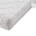 Cama de metal negro con colchón 180x200 cm