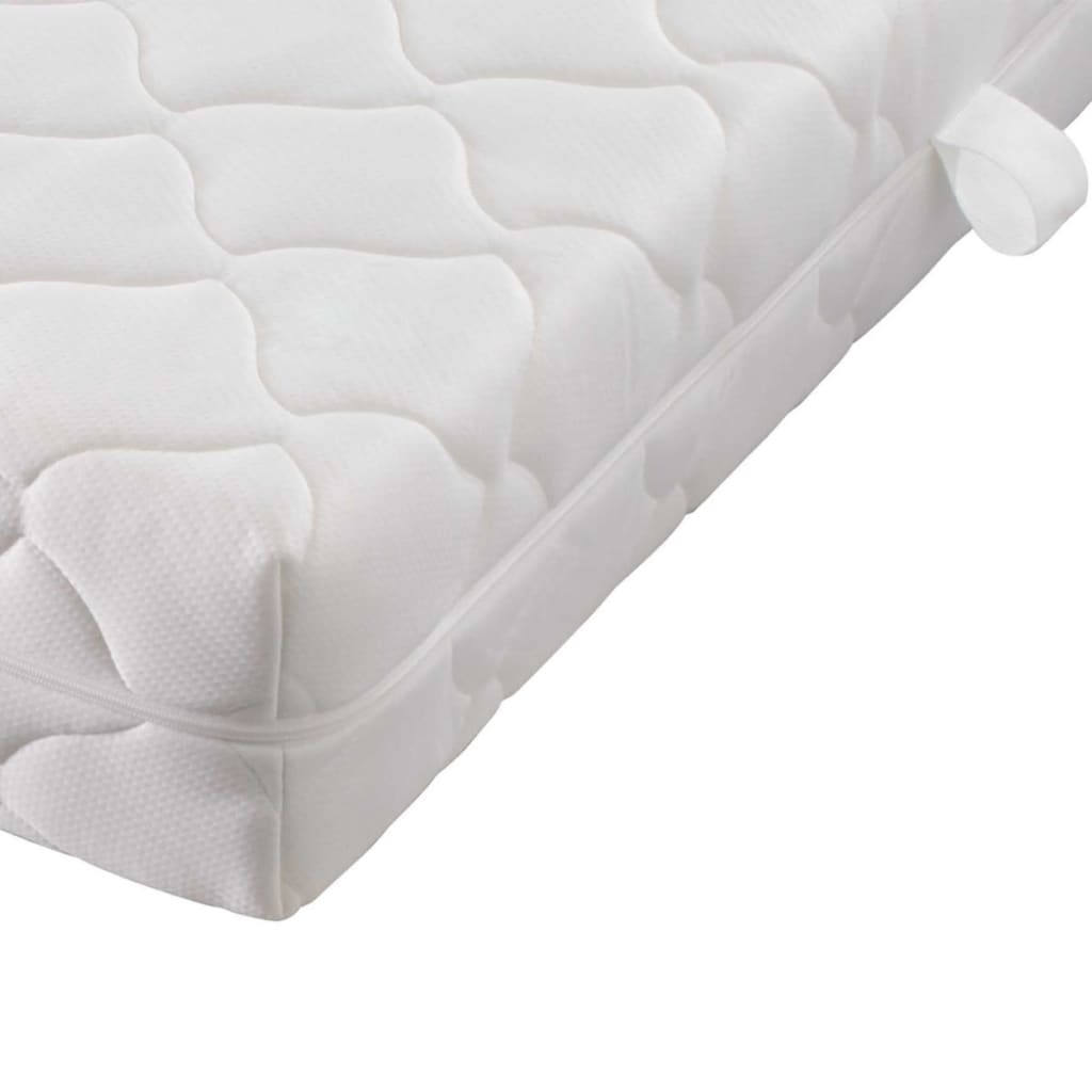 Cama de metal negro con colchón 180x200 cm