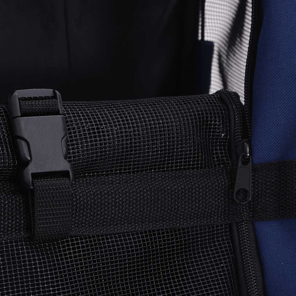 Carro plegable para mascotas multiusos azul