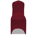 Funda elástica para sillas, 50 piezas, Burdeos