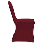 Funda elástica para sillas, 50 piezas, Burdeos