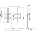 Soporte de TV pantalla 26-42 pulgadas Max VESA 400x400 mm 30kg