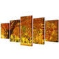 Conjunto decorativo de quadros de tela para parede, floresta de ácer, 100 x 50 cm