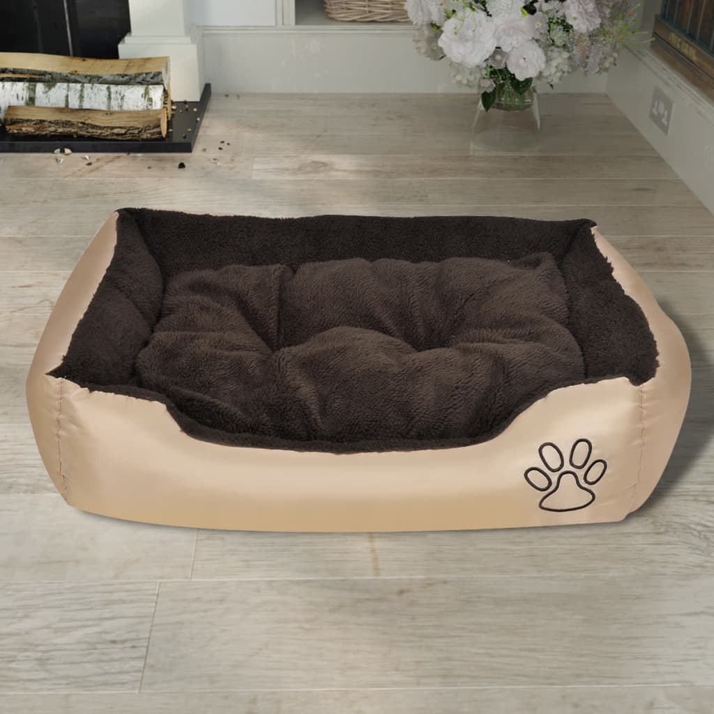Cama para perro con cojín acolchado talla M