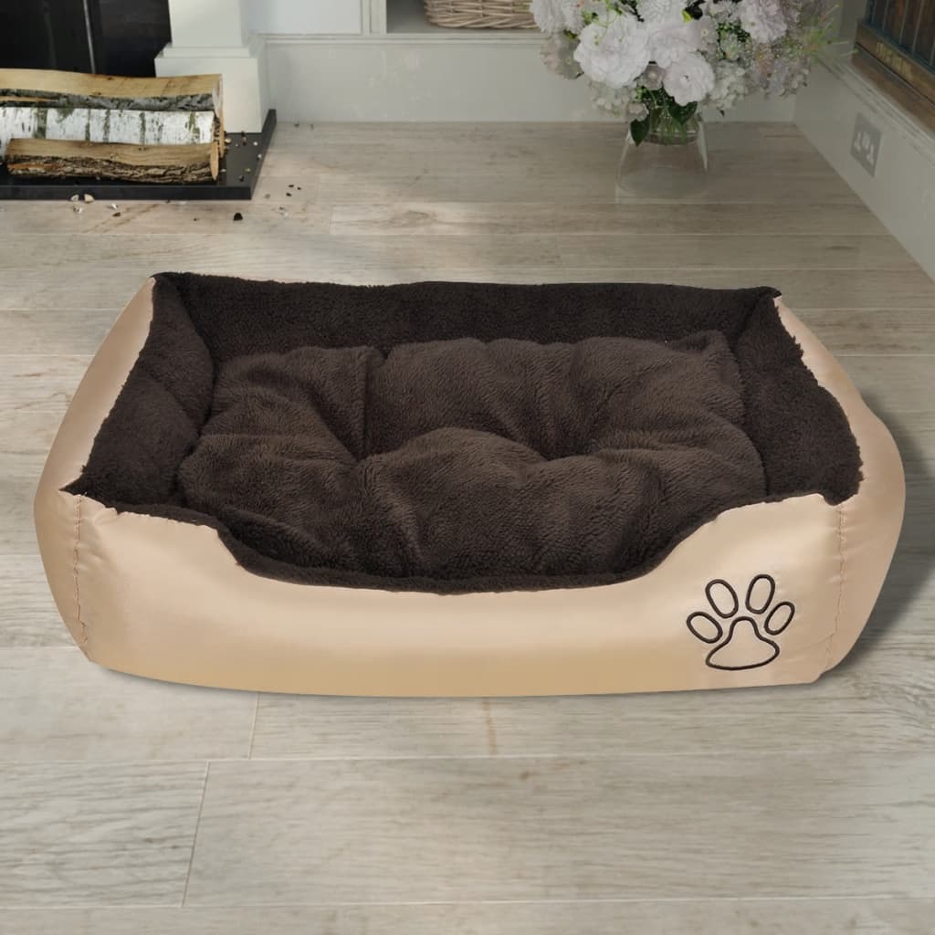 Cama para perro con cojín acolchado talla L