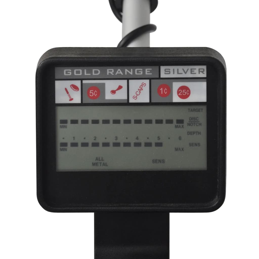 Detector de metales 20 cm búsqueda 300 cm pantalla LCD