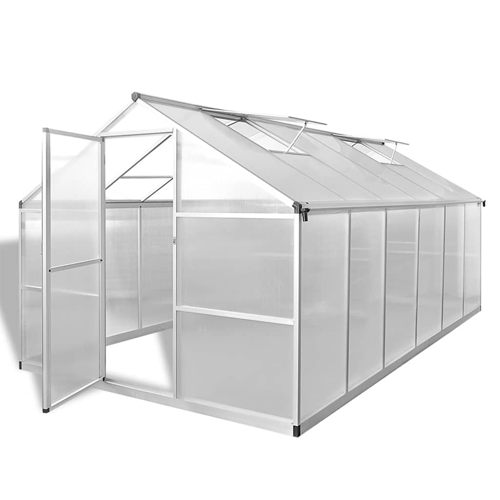 Aluminum greenhouse 302x190x195 cm 11.19 m³