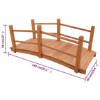 Puente para jardín 140x60x56 cm