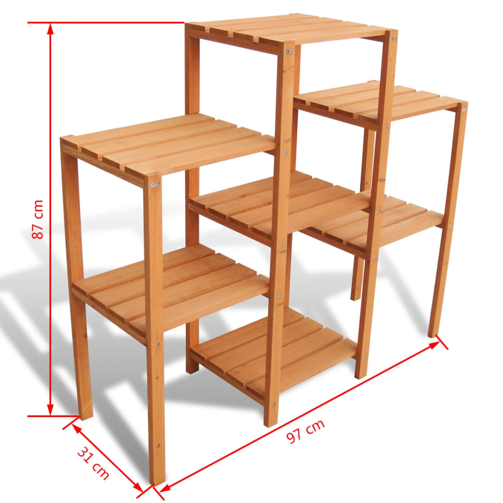 Soporte para plantas de jardín 97x31x87 cm