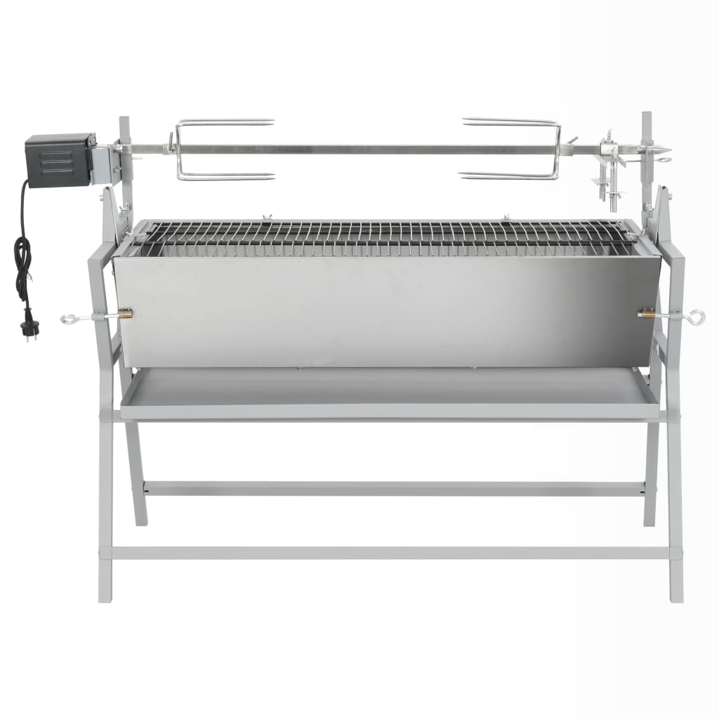 Asador barbacoa de hierro y acero inoxidable