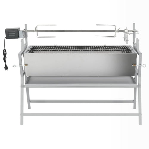 Asador barbacoa de hierro y acero inoxidable