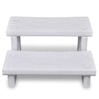 Escalones para bañera de hidromasaje blanco
