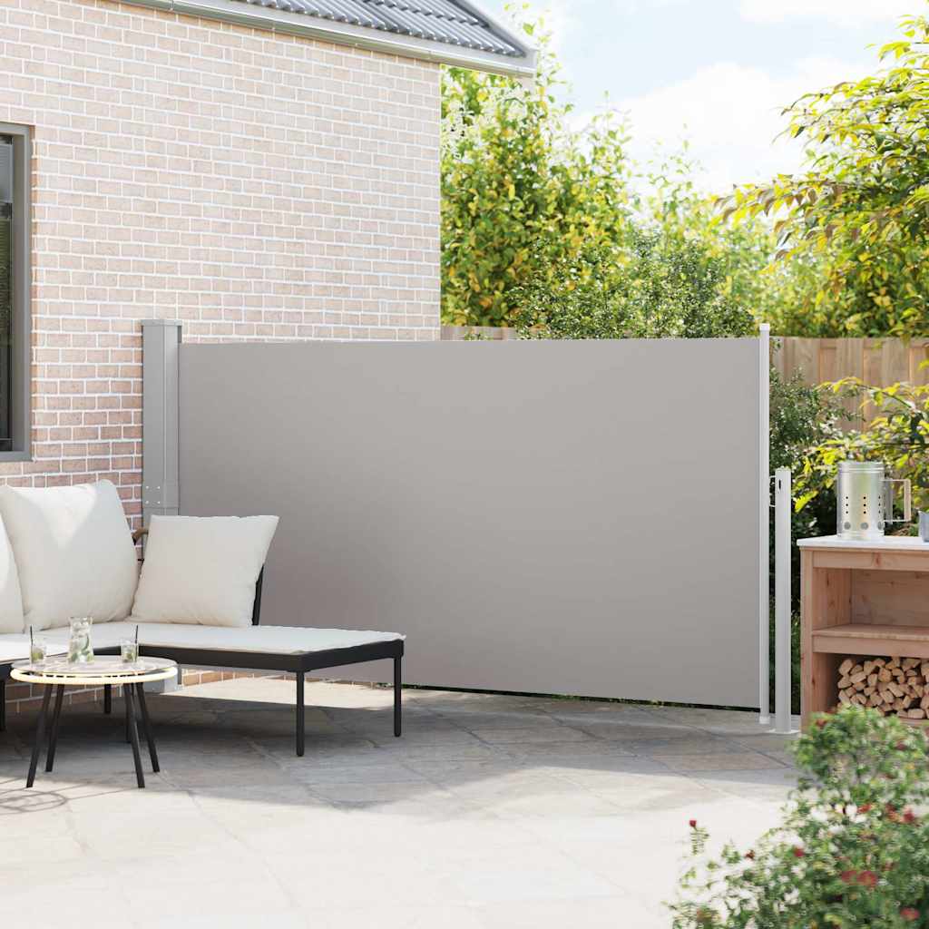 Toldo lateral de jardín o terraza 160x300 cm gris