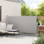 Toldo lateral de jardín o terraza 160x300 cm gris