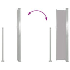 Toldo lateral de jardín o terraza 160x300 cm gris
