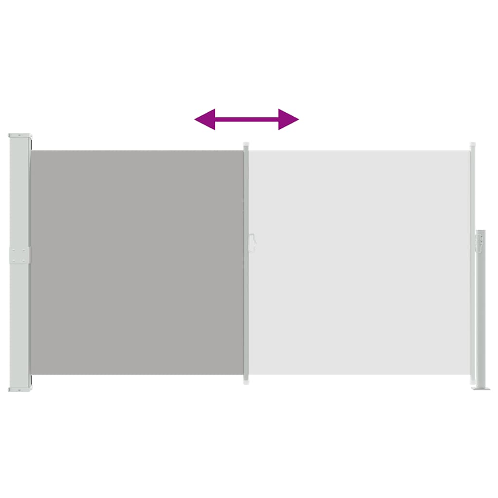 Toldo lateral de jardín o terraza 160x300 cm gris