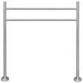 Soporte de acero inoxidable para 2 buzones de exterior