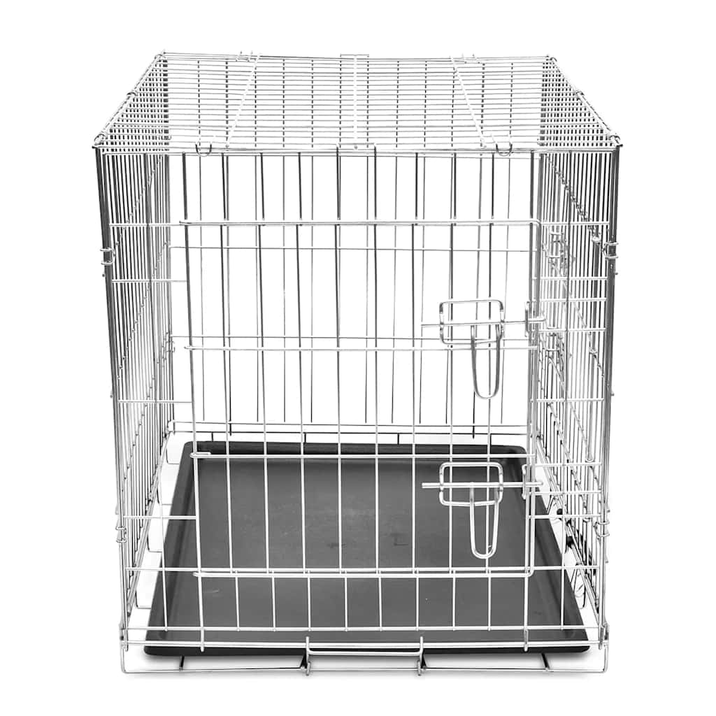 Jaula para perros plegable de metal L