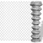 Valla de alambre acero galvanizado plateado 15x0,8 m