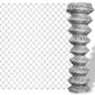 Valla de tela metálica acero galvanizado plateado 25x1 m