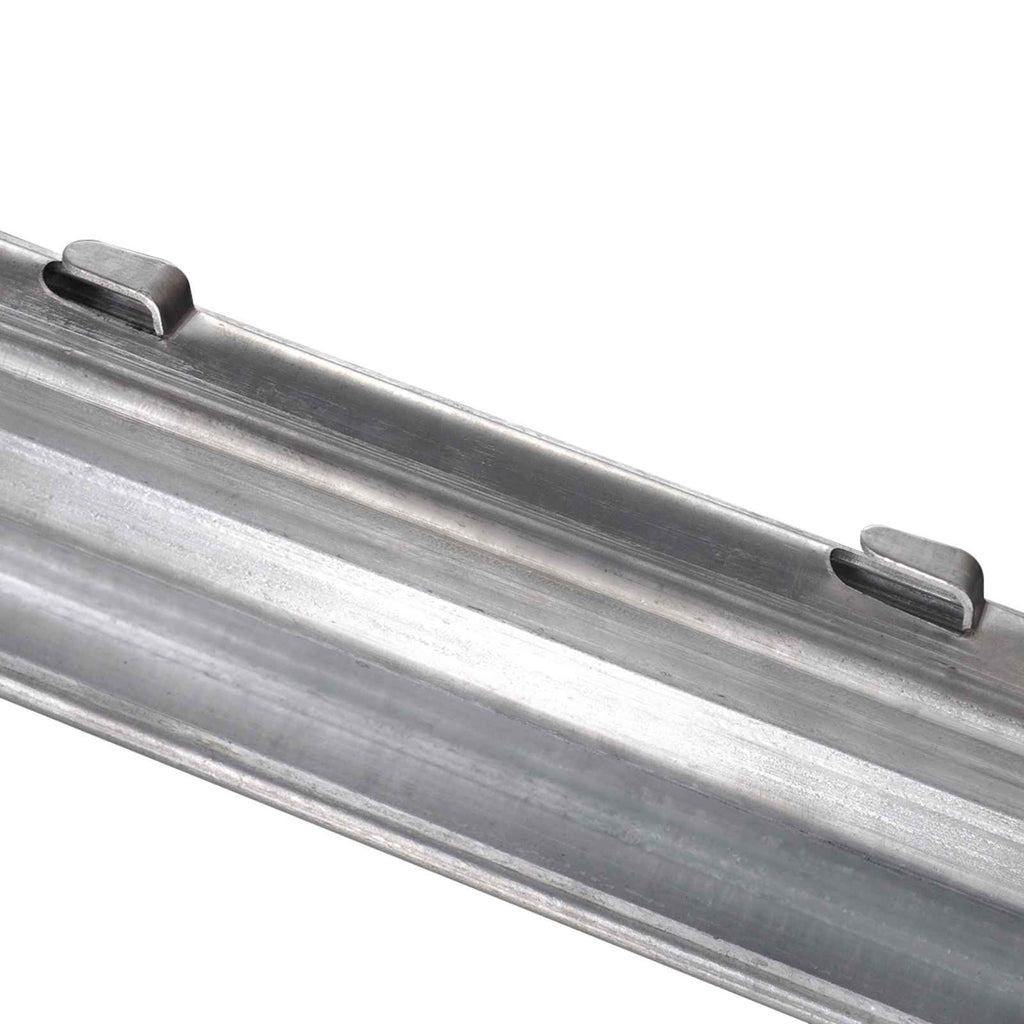 Poste de Valla 10 pcs Plateado 200 cm Acero