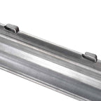 Poste de Valla 10 pcs Plateado 200 cm Acero