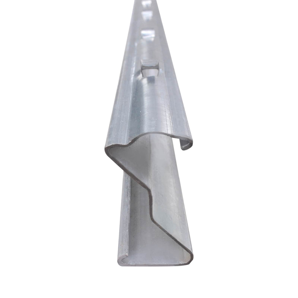Poste de Valla 10 pcs Plateado 200 cm Acero