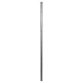 Poste de Valla 10 pcs Plateado 200 cm Acero