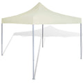 Cenador plegable color crema 3x3 m