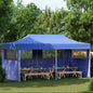 Tenda dobrável pop-up azul 3x6 m