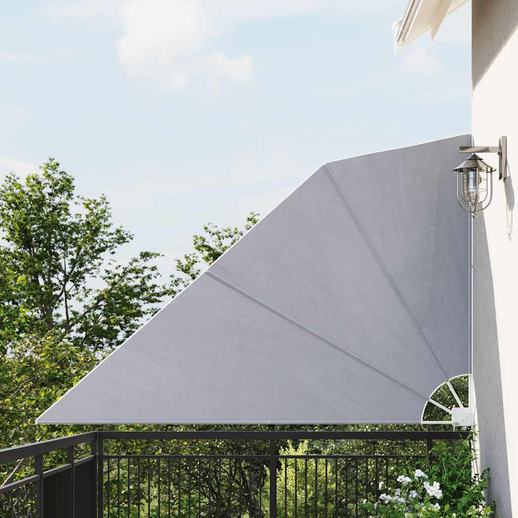 Cream 140x140 cm Foldable Balcony Side Awning