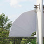 Toldo lateral plegable de balcón color crema 140x140 cm