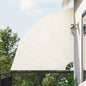 Toldo lateral plegable de balcón color crema 140x140 cm
