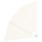 Toldo lateral plegable de balcón color crema 140x140 cm
