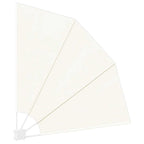 Toldo lateral plegable de balcón color crema 140x140 cm