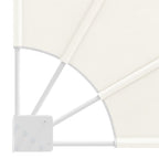 Toldo lateral plegable de balcón color crema 140x140 cm