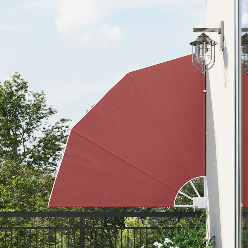 Cream 140x140 cm Foldable Balcony Side Awning