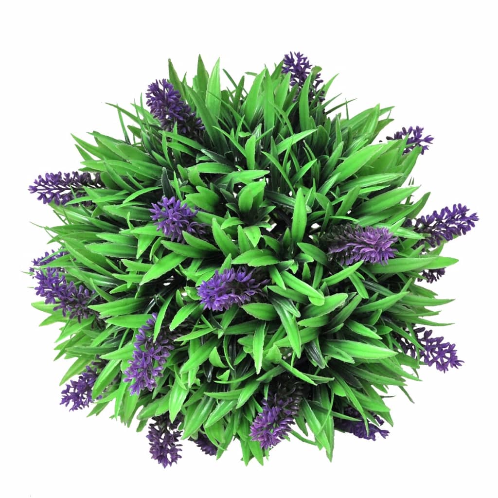 Juego de 2 bolas de boj artificial con lavanda 28 cm