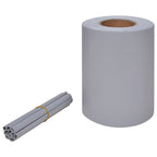 Panel de valla de PVC gris claro 70x0,19 m