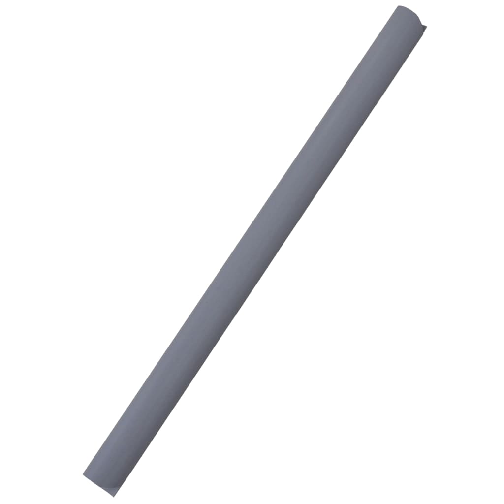 Panel de valla de PVC gris claro 70x0,19 m