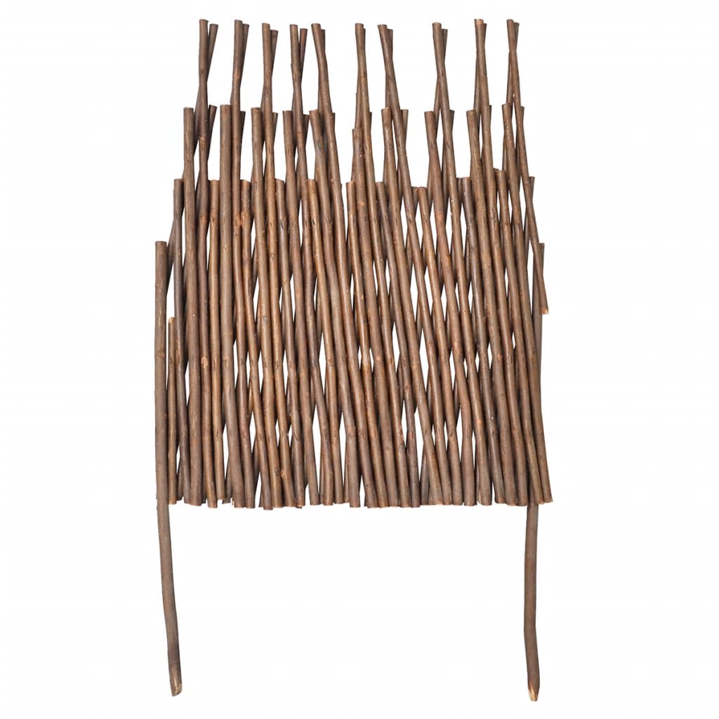 Valla de enrejado de sauce 5 piezas 170x37 cm
