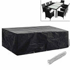 Cubierta de muebles de jardín forma L 12 ojales 250x250x90 cm