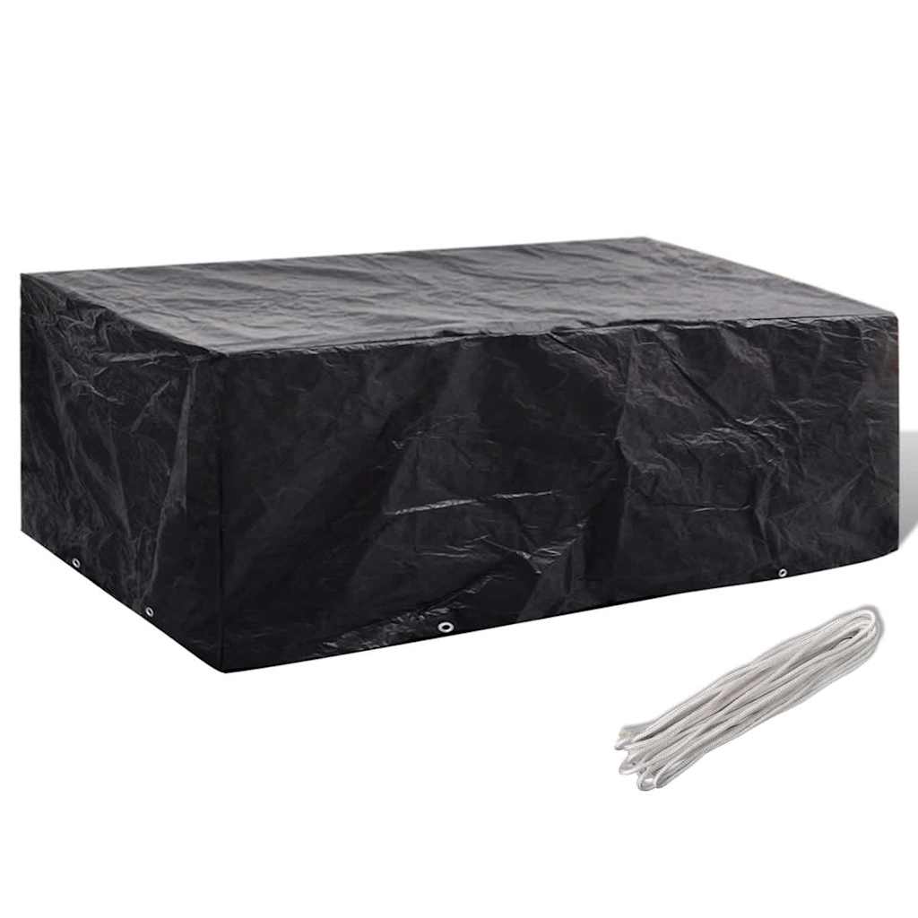 Cubierta de muebles de jardín forma L 12 ojales 250x250x90 cm