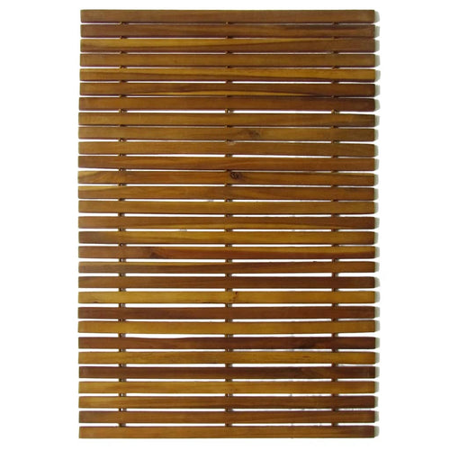 Acacia wood bath mat, 80 x 50 cm