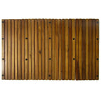 Alfombra de acacia para el baño, 80 x 50 cm