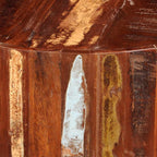 Mesa de centro redonda madera maciza reciclada