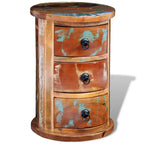 Armario con 3 cajones madera maciza reciclada
