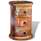 Armario con 3 cajones madera maciza reciclada