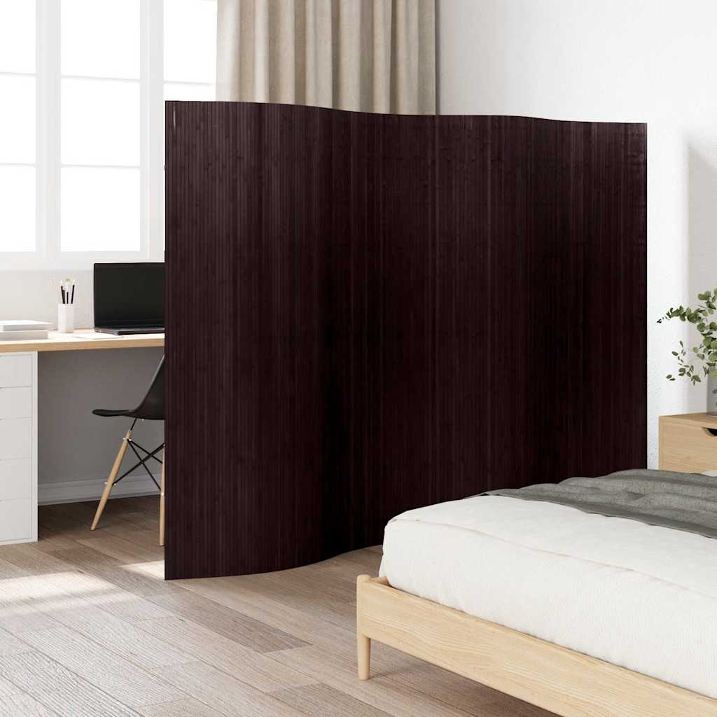 Biombo divisor bambú blanco ancho 250 cm alto 165 cm