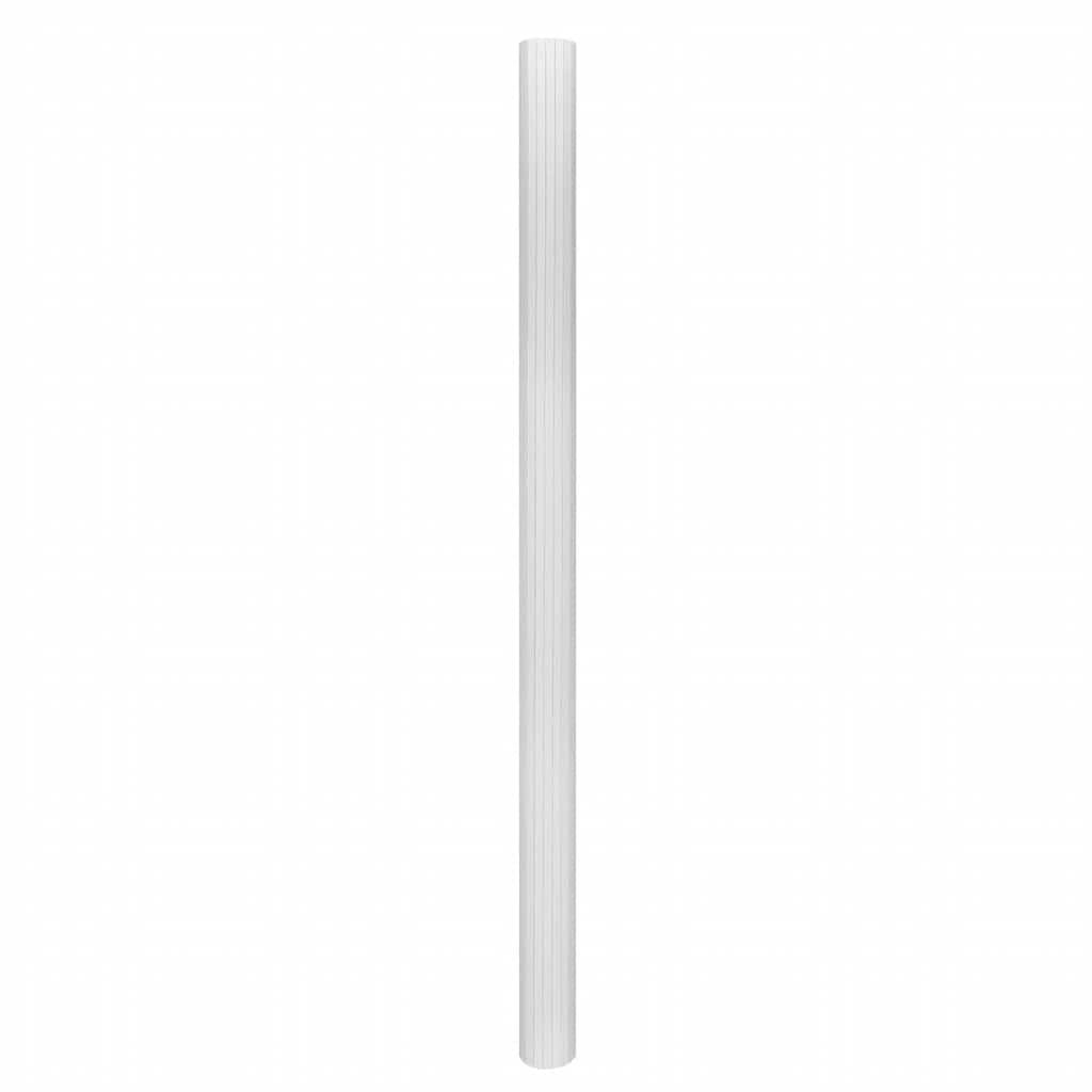 Biombo divisor bambú blanco ancho 250 cm alto 165 cm